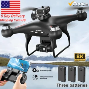 Drone Professional with 3 Batteries 8K Dual Camera Optical  360°
