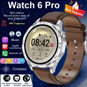 Watch G T6 Pro Smart Watch Men 1.50" HD AMOLED Screen GPS Motion trajectory Heart Rate Bluetooth Call NFC Sport Smartwatch New
